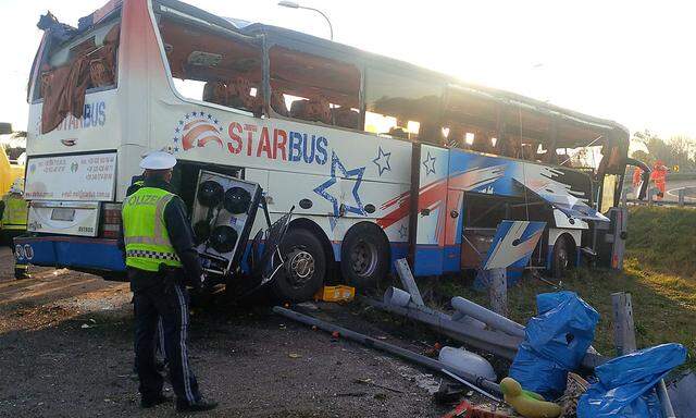 Busunfall auf der S1
