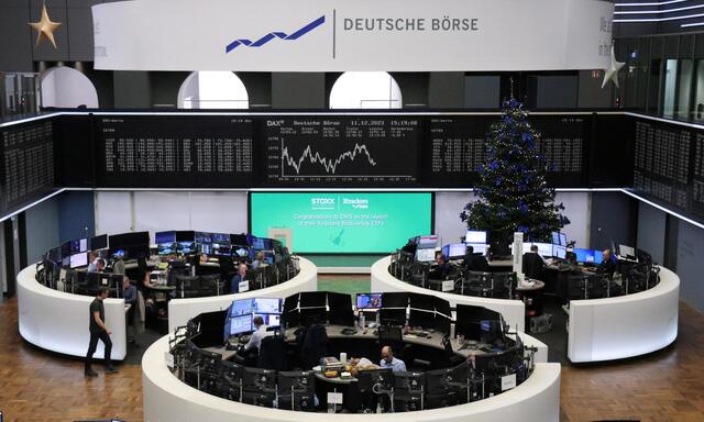 Die deutsche Börse in Frankfurt. 