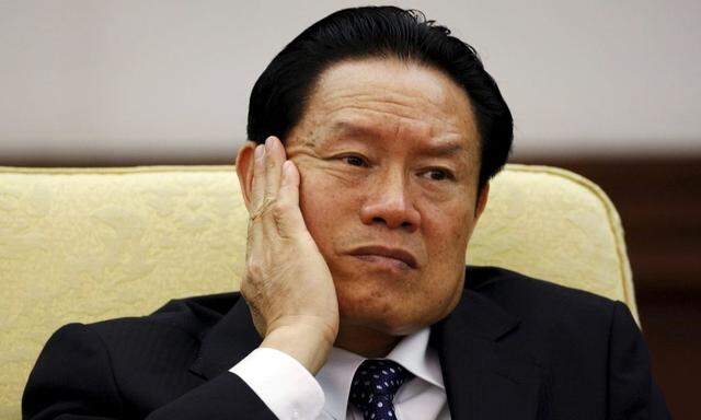 File picture of China's former Public Security Minister Zhou Yongkang in Beijing