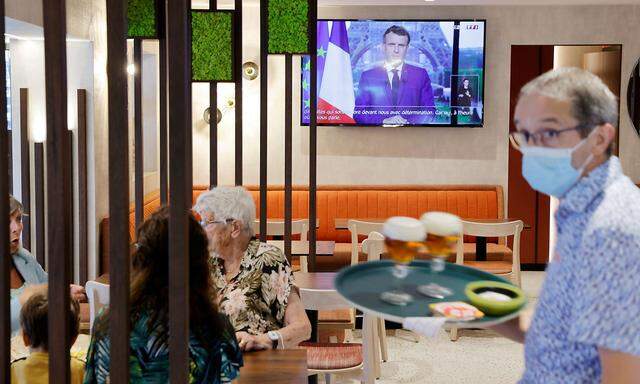 Emmanuel Macron hielt eine TV-Rede.