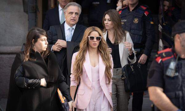Shakira bei Gericht in Barcelona. 