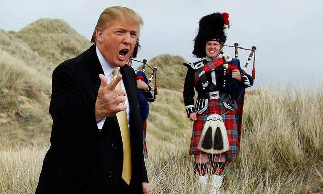 Donald Trump besuchte im Juni während des Wahlkampfes seinen schottischen Golfklub. 