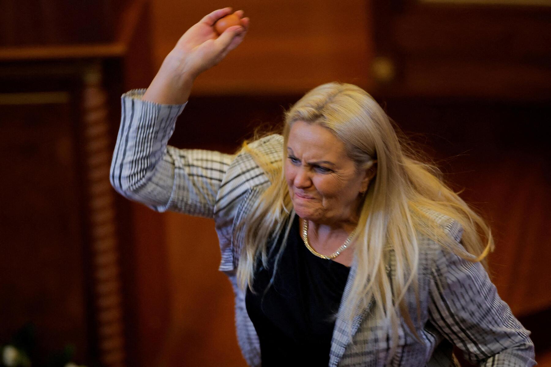 Kosovo PM hit with eggs in parliament over government formation delay