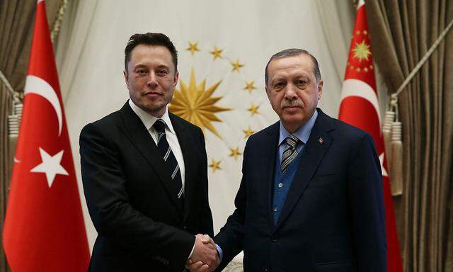 Zwei Visionäre unter sich: Tesla-Chef Elon Musk und Recep Tayyip Erdoğan