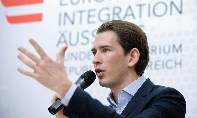  ÖVP-Integrationsminister Sebastian Kurz 