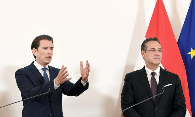 Kanzler Kurz und Vizekanzler Strache