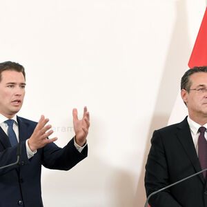Kanzler Kurz und Vizekanzler Strache