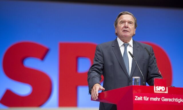 Der ehemalige deutsche Bundeskanzler Gerhard Schröder (SPD).