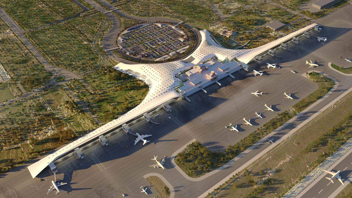 Pablo Gil und Jaime Bartolomé, die Direktoren des spanischen Architekturstudios GilBartolomé haben zusammen mit Ingenieuren aus verschiedenen Ländern den neuen Passagierterminal des Allama Iqbal International Airport entworfen.