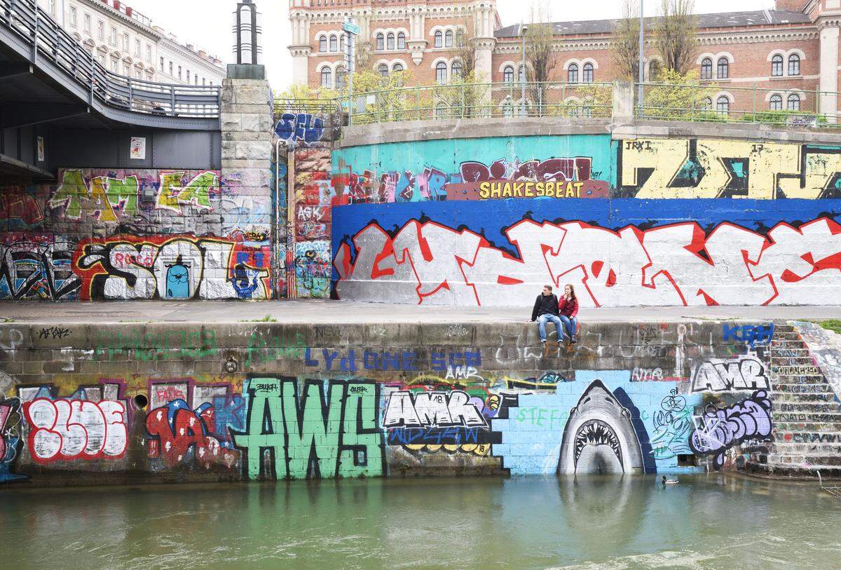 Wer sich mit der Wiener Graffitiszene auseinander setzt, kommt am Donaukanal nicht vorbei. Hier gab es die erste Mauer für (legale) Graffitis. Nirgendwo sonst kann man mittlerweile die Spielarten der Graffitikultur in einer derartigen Dichte beobachten.