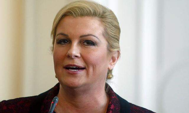 Die neu gewählte kroatische Präsidentin Kolinda Grabar-Kitarovic.
