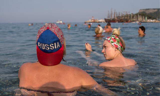 Ein Bild aus besseren Zeiten: Russen auf Badeurlaub in der Türkei.