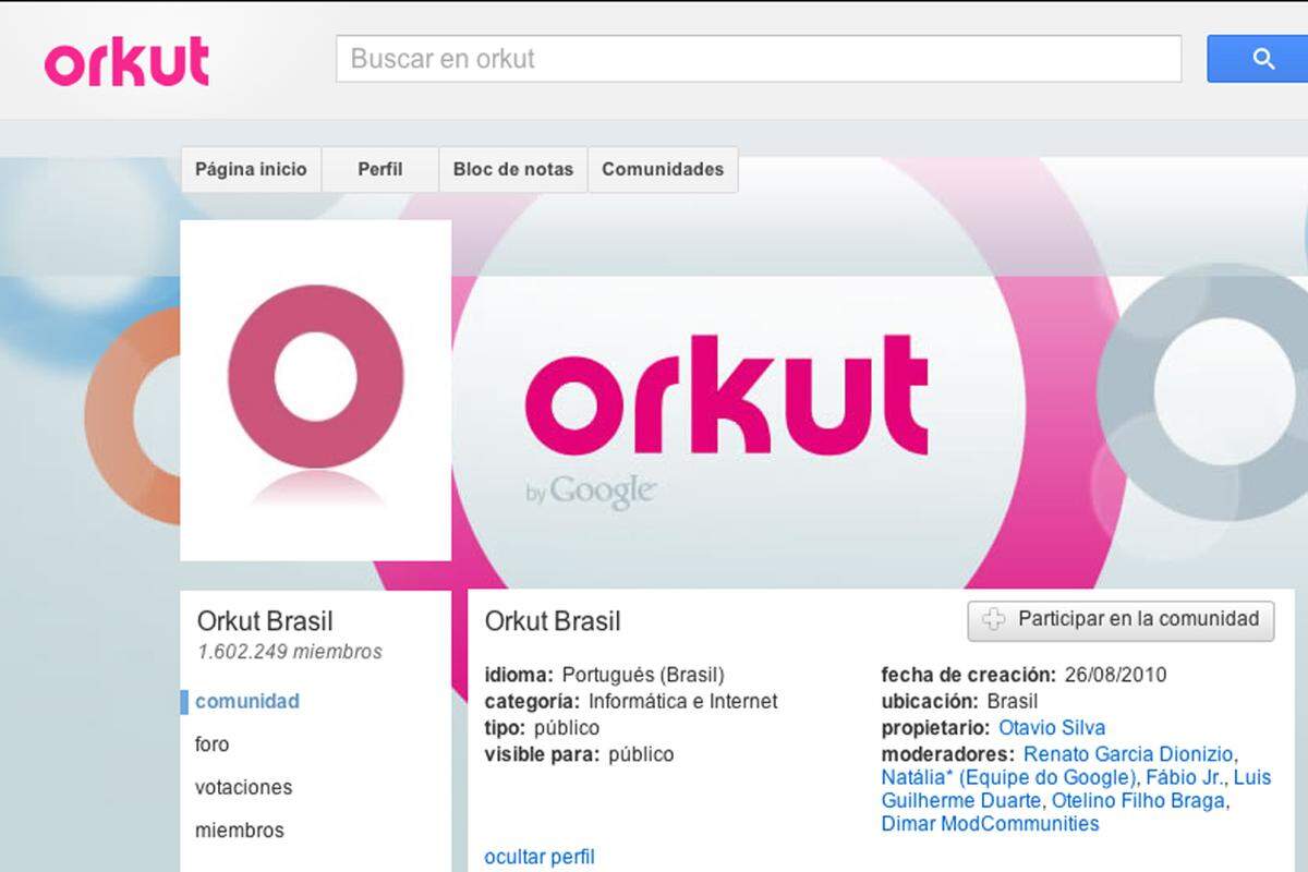 Der Google-Mitarbeiter Orkut Büyükkökten entwickelte Orkut, eine Plattform, die ähnlich aufgebaut ist wie zum Beispiel auch Facebook und Google+. Vor allem in Brasilien hat sich Orkut binnen kürzester Zeit großer Beliebtheit erfreut. Doch über diese Ländergrenzen hinweg behielt Facebook die Nase vorne. Das 2004 gestartete Projekt wurde 2014 geschlossen.
