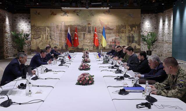 Friedensgespräche in frostiger Atmosphäre. Am Dienstag trafen die Delegationen Russlands und der Ukraine auf Einladung der Türkei zu mehrstündigen Verhandlungen zusammen. 