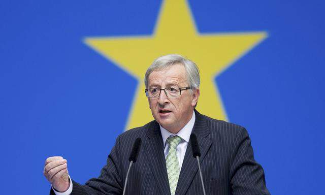 Juncker, former prime minister of Luxembourg and top candidate of European People´s Party for European parliamentary elections, speaks during the Christian Democratic Union (CDU) congress in Berlin