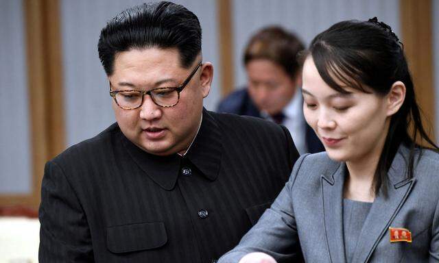 Norkodreas Kim Jong-un und seine Schwester Kim Yo-jong