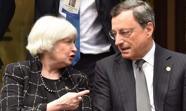 Notenbanker Janet Yellen, Mario Draghi