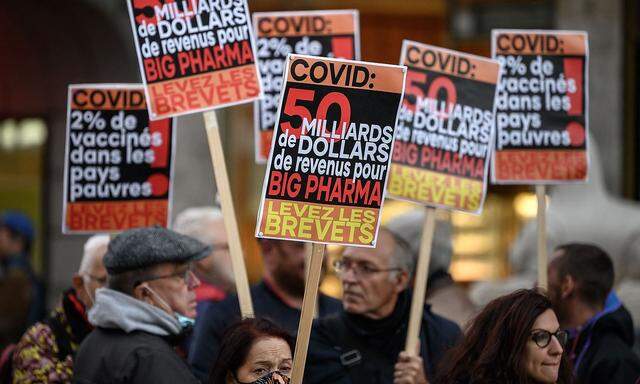 Protest gegen die Pharmaindustrie