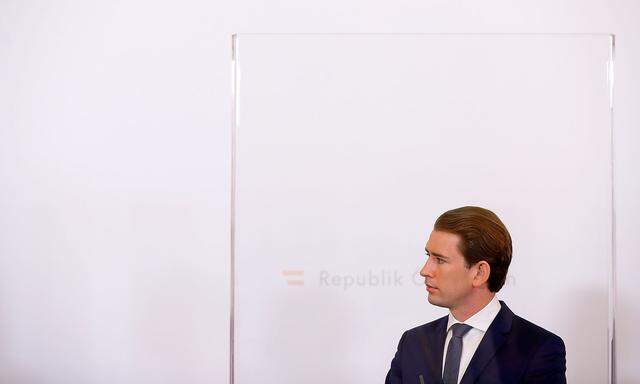 Austrian Chancellor Kurz addresses a news conference in Vienna