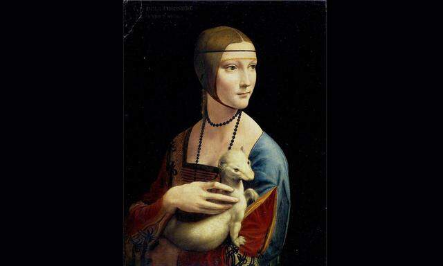 „Dies reicht uns, um zu verstehen, was Natur und was Kunst ist“, schrieb ein Zeitgenosse über da Vincis „Dame mit dem Hermelin“. Das Bild zeigt Cecilia Gallerani, Mätresse von Fürst Ludovico Sforza.