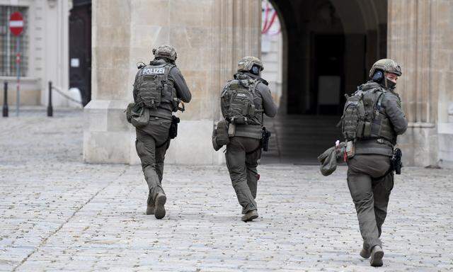 Innenminister Karl Nehammer erläuterte die Aufgaben der schwer bewaffneten Cobra-Eingreif-Teams.