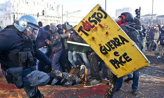 Proteste in Mailand