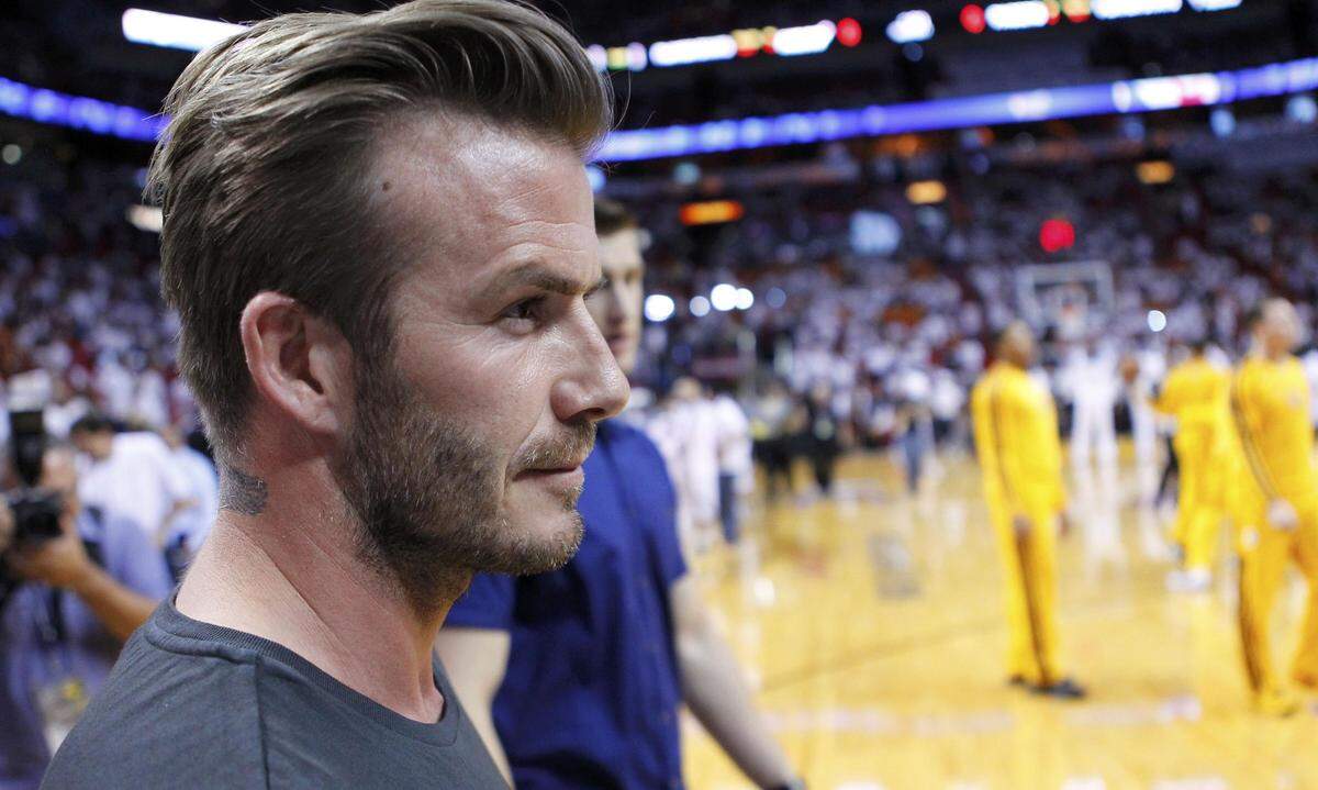 Auch David Beckham liebt Basketball über alles