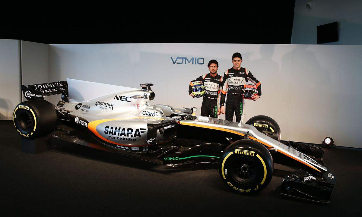 Force India schickt den VJM10 ins Rennen. Piloten: Esteben Ocon (FRA), Sergio Perez (MEX)