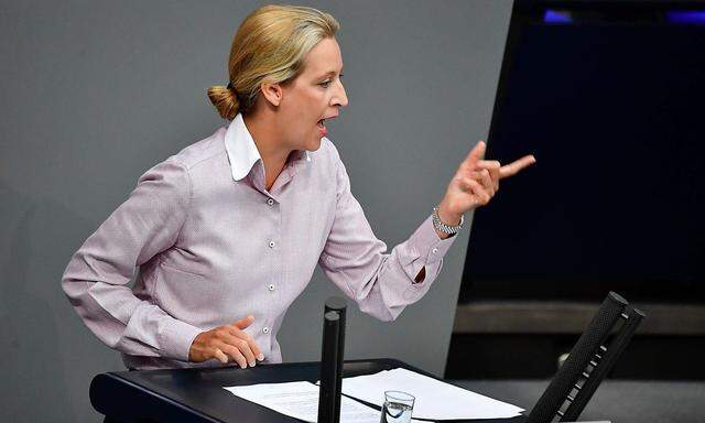 Alice Weide wurde im deutschen Bundestag nach ihrer Rede von den anderen Fraktionen ausgebuht.