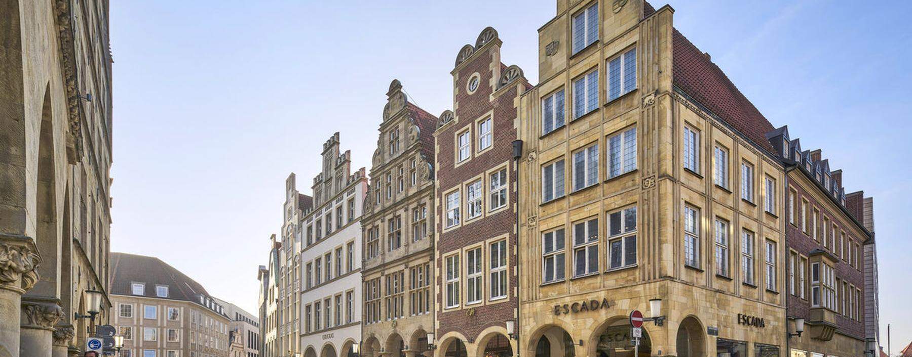 Ab dem Hochmittelalter ein kompaktes Ensemble: die Altstadt von Münster.