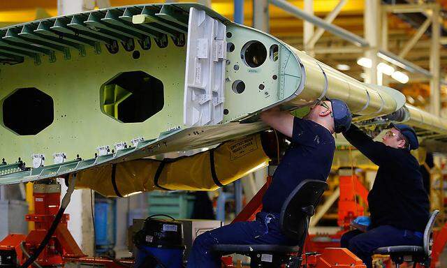 Airbus A320 And A350 Wing Manufacturing At Airbus Group NV's Assembly Plant