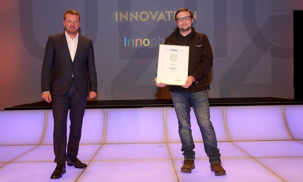 Platz zwei in der Kategorie Innovation holt die Innophore GmbH: Das steirische Start-up um Geschäftsführer Christian Gruber (r.) kooperiert mit der Harvard University und Google im Kampf gegen Covid-19.