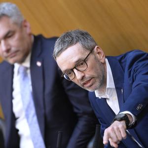 Bundeskanzler Karl Nehammer und FPÖ-Chef Herbert Kickl 