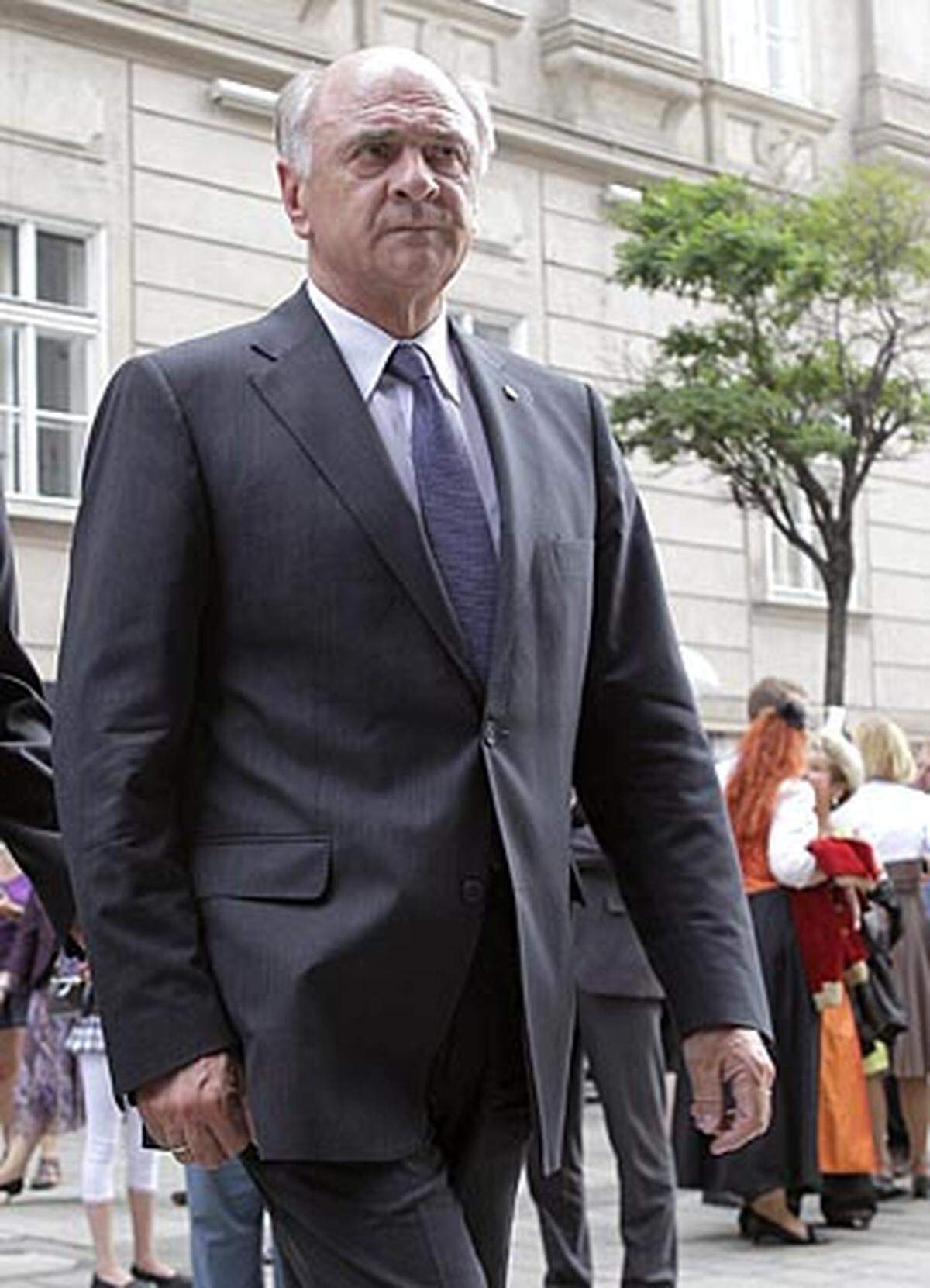 Der niederösterreichische Landeshauptmann Erwin Pröll (ÖVP) kam ebenfalls.