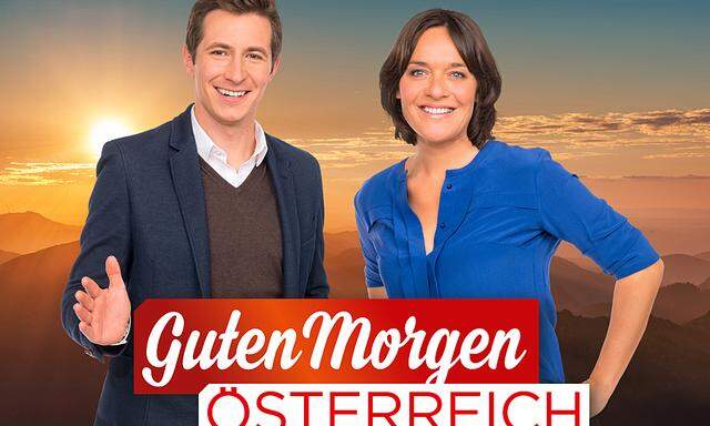 Fr�hfernsehen im ORF: Eva P�lzl und Lukas Schweighofer w�nschen ?Guten Morgen �sterreich?