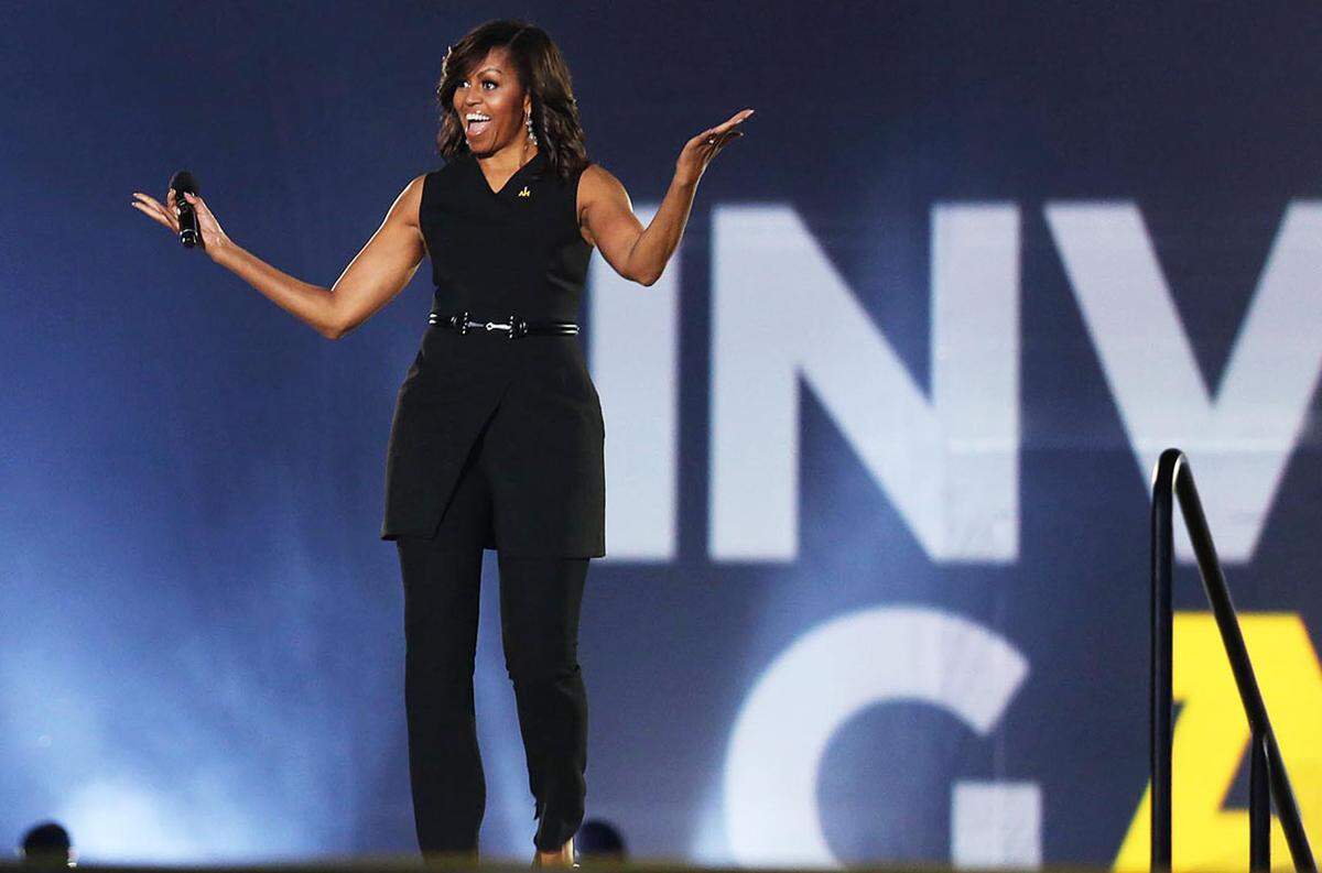 Die Eröffnung der Invictus Games in Orlando 2016 war eine der raren Anlässe bei denen Michelle Obama einen Anzug trug.