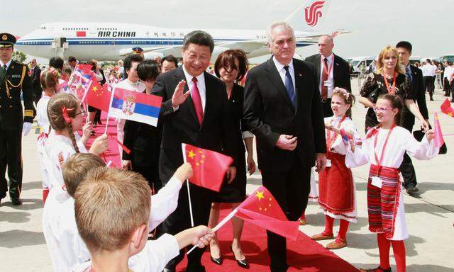 Staatschef Xi Jinping 2020 auf Belgrad-Besuch.