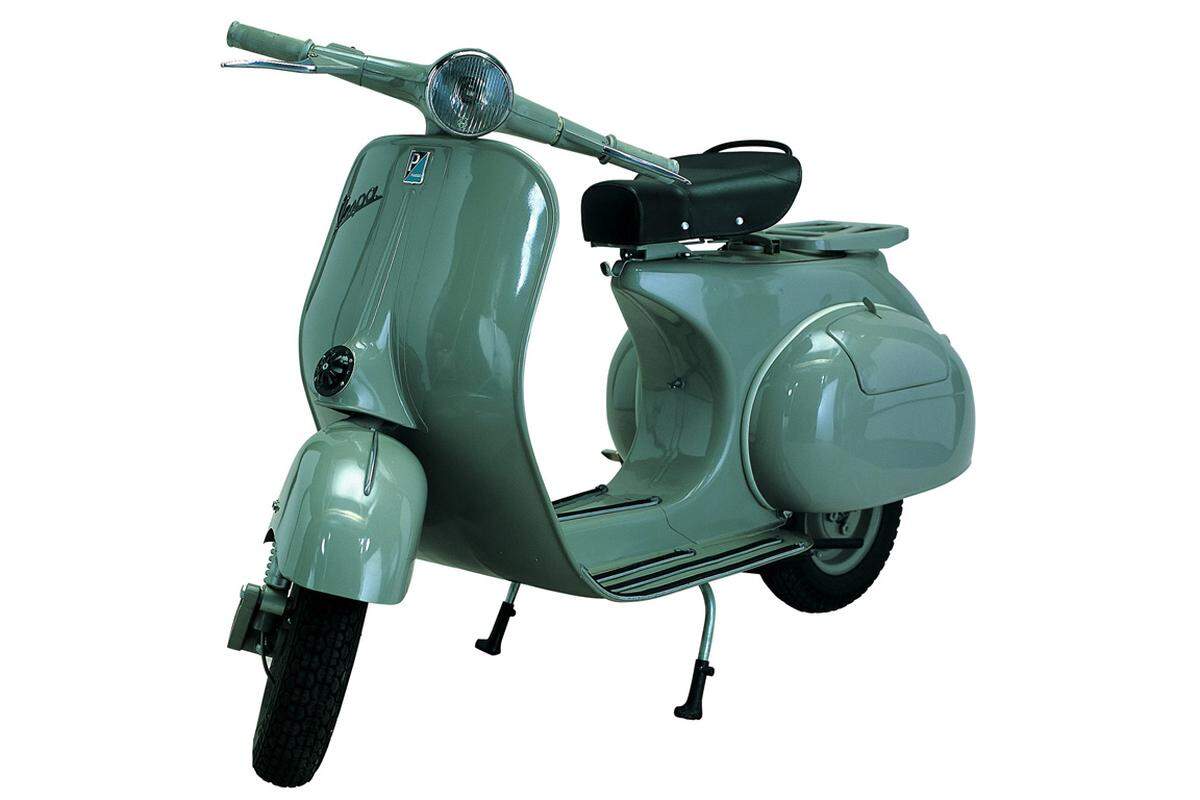 So ging d'Ascanio es an. Und baute ein Motorrad, so wie er, der Nicht-Motorradfahrer, es praktisch fand. (Im Bild: Vespa 125 aus dem Jahr 1958.)