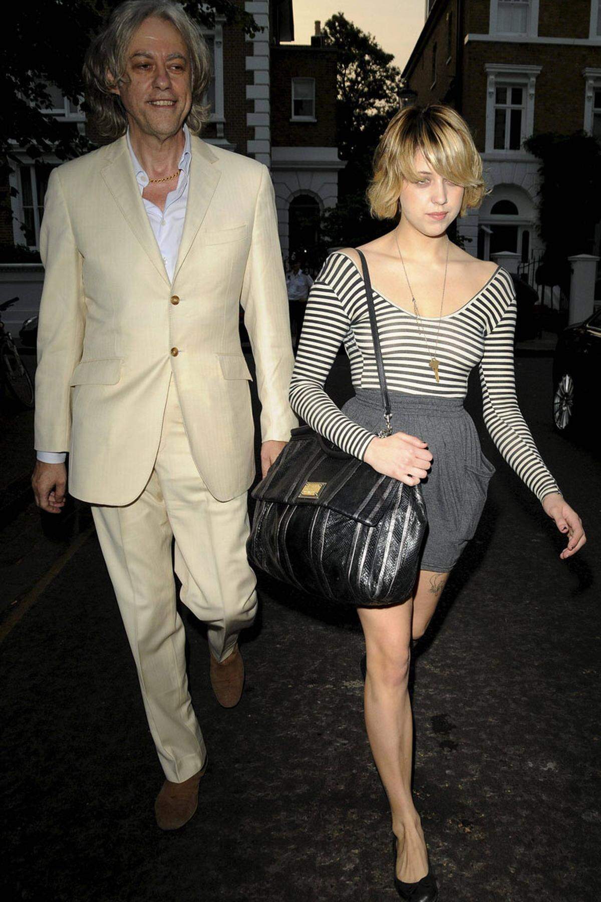 Hier waren Peaches und ihr Vater Bob Geldof im Jahr 2009 auf dem Weg zur David Frost Summer Party.