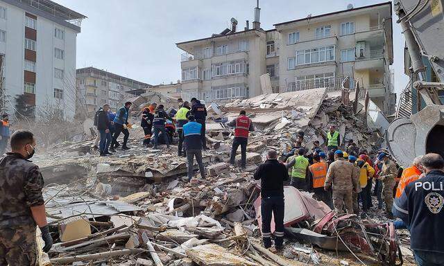 In Bezirk Yesliyurt in Malatya lag das Epizentrum eines neuerlichen schweren Bebens in der Türkei.