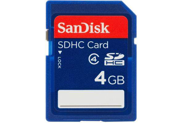 SpeicherkarteSanDisk Secure Digital High Capacity (SDHC) Speicherkarte 4GB