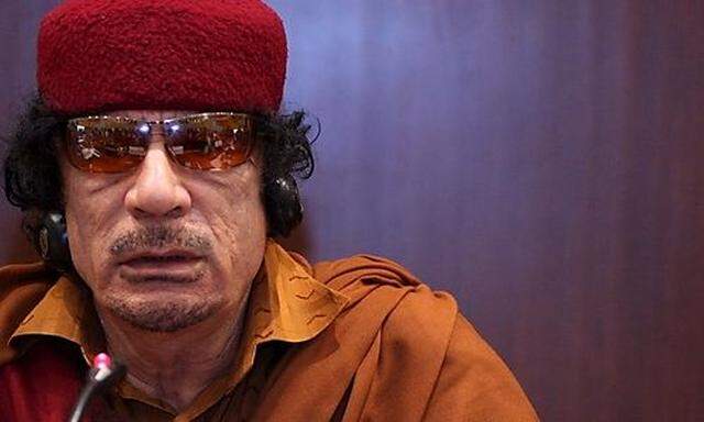 Der libysche Staatschef Muammar al-Gaddafi