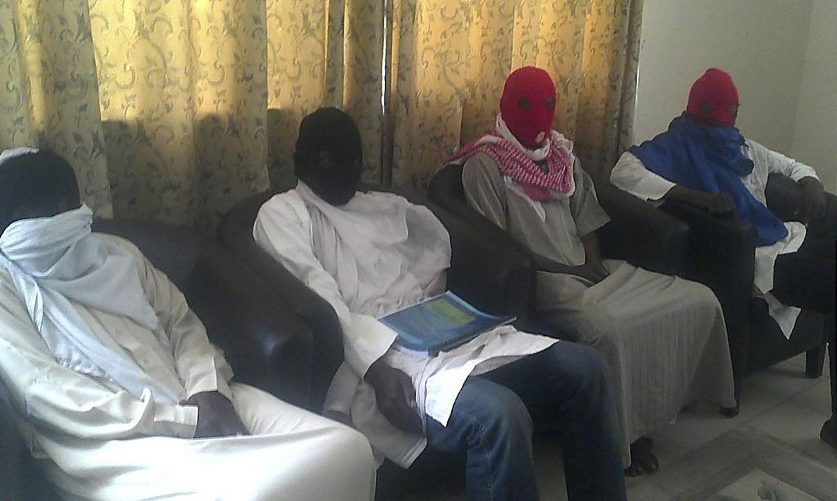 Mitglieder der Terrorgruppe in Maiduguri