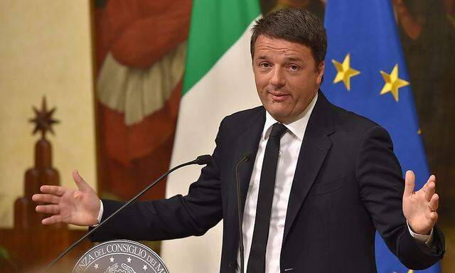 Ein geschlagener Matteo Renzi