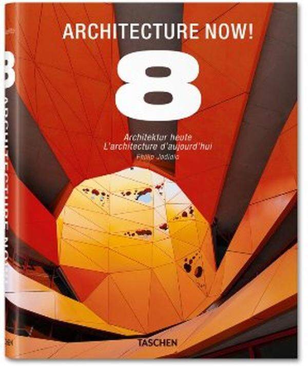 Unter den Schlagworten „Die nächsten Stararchitekten“ befasst sich das Buch „Architecture Now! 8“ von Philip Jodidio mit aktuellen Trends der Baukunst und ihren Proponenten. Nachtzuschlagen sind Projekte aus aller Welt, die entweder bereits umgesetzt wurden oder noch im Entstehen sind. Größen wie Zaha Hadid, Ryue Nishizawa oder Thom Mayne vom Büro Morphosis sind ebenso vertreten wie Newcomer Joshua Prince-Ramus von Rex oder Sou Fujimoto. Auch noch Unbekannte Architketen lassen sich entdecken. www.taschen.com