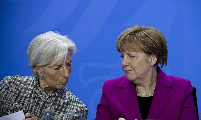 Christine Lagarde Angela Merkel Wirtschafts und Finanzorganisationen DEU Deutschland Germany B