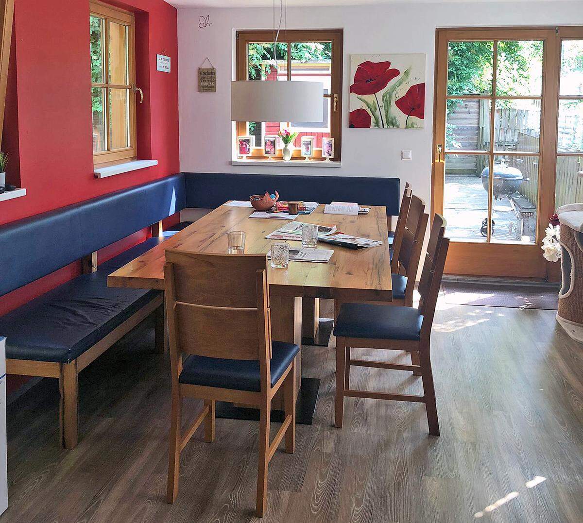 Favorite place in the house: The dining room, colorful and bright.