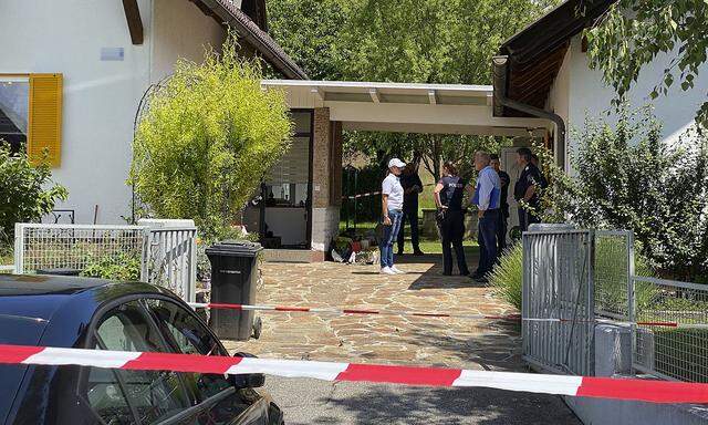 Zuerst wurde am Samstag eine 62 Jahre alte Frau in einem Haus in Wernberg (Bezirk Villach-Land) getötet. 