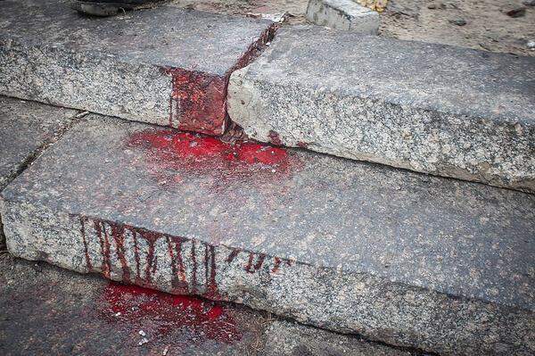Blutiger Aufstand: Spuren der Kämpfe der vergangenen Tage im Zentrum Kiews, die mindestens 75 Todesopfer forderten.