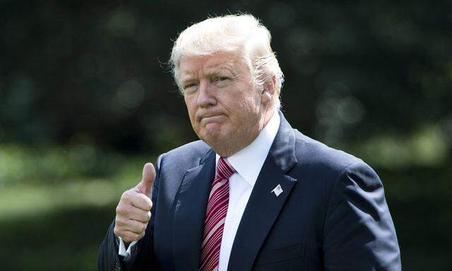 President Donald Trump departs the White House for a weekend trip to Camp David in Washington D C